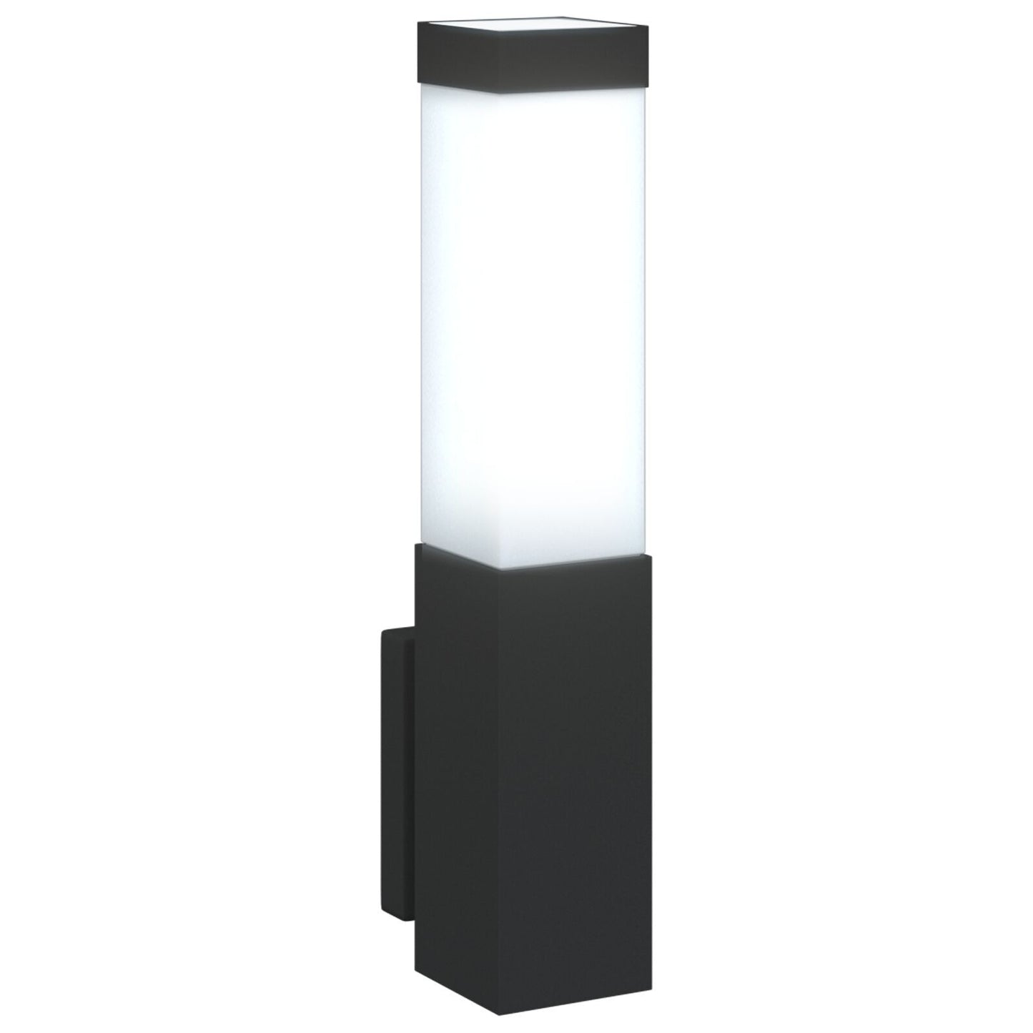 Black Stainless Steel Outdoor Wall Light with Motion Sensor