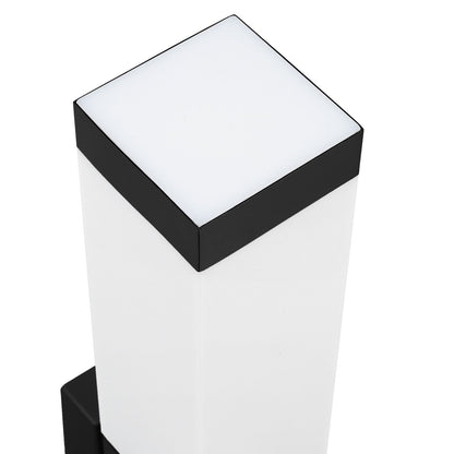 Black Stainless Steel Outdoor Wall Light with Motion Sensor