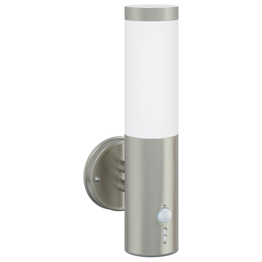 Modern Stainless Steel Outdoor Wall Light with Sensor