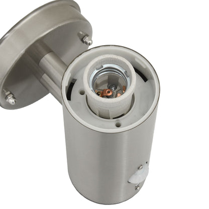 Modern Stainless Steel Outdoor Wall Light with Sensor