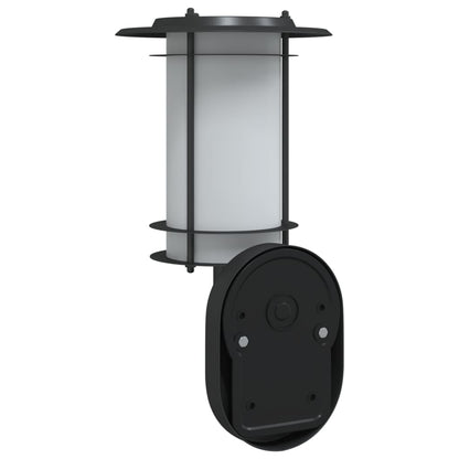 Black Outdoor Wall Light with PIR Motion Sensor