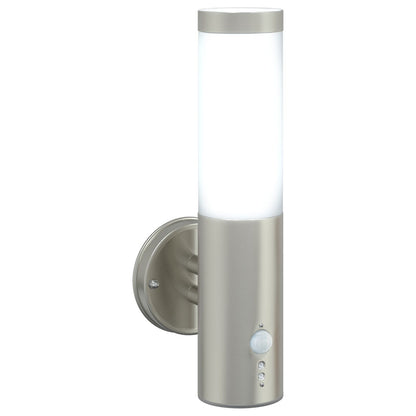 Modern Stainless Steel Outdoor Wall Light with Sensor